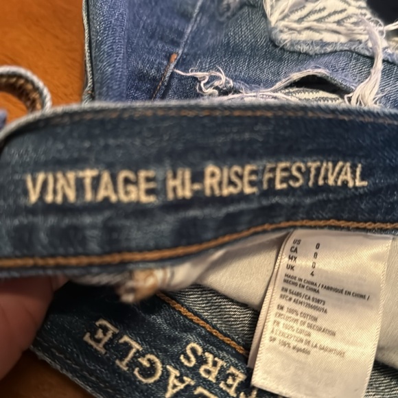 American Eagle vintage high rise festival shorts size 0 - Picture 3 of 8